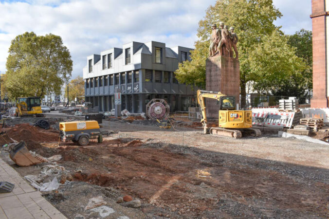 Der Bereich um die Tourist Info wird als nächstes fertig gestellt. (Foto: Stadt Kaiserslautern)