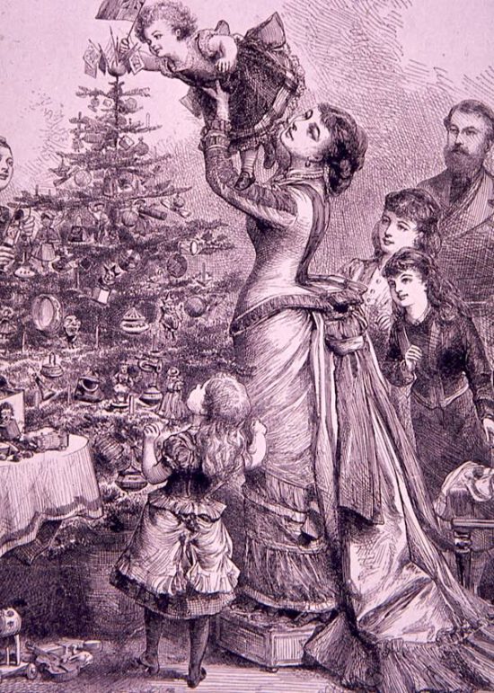 Familienidylle: Weihnachtsfest im 19. Jahrhundert (Abbildung: Sammlung IPGV)