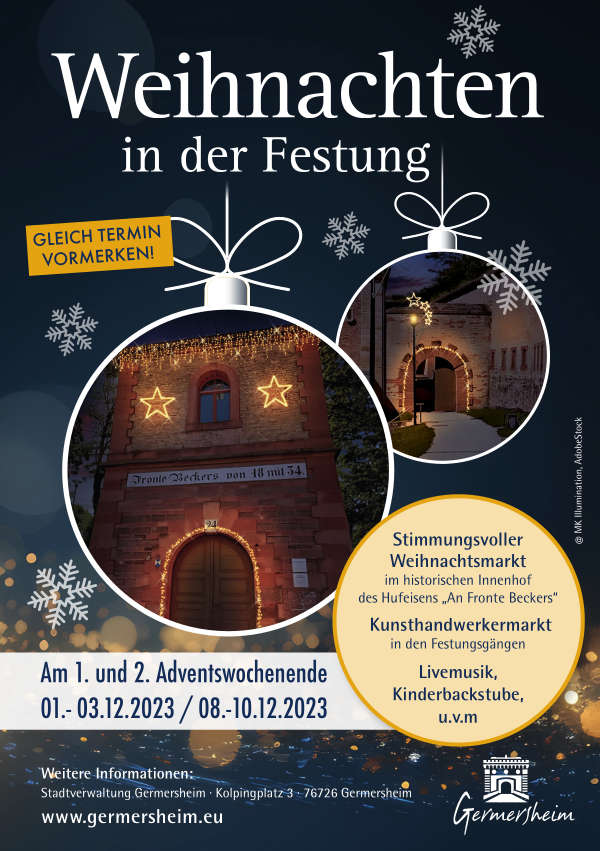 Plakat Weihnachten in der Festung 2023