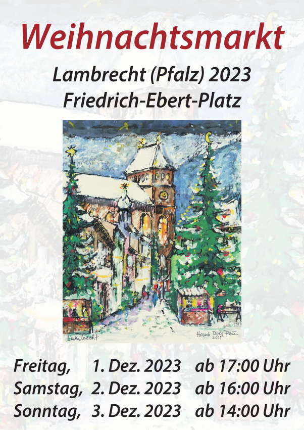 Weihnachtsmarkt 2023 in Lambrecht