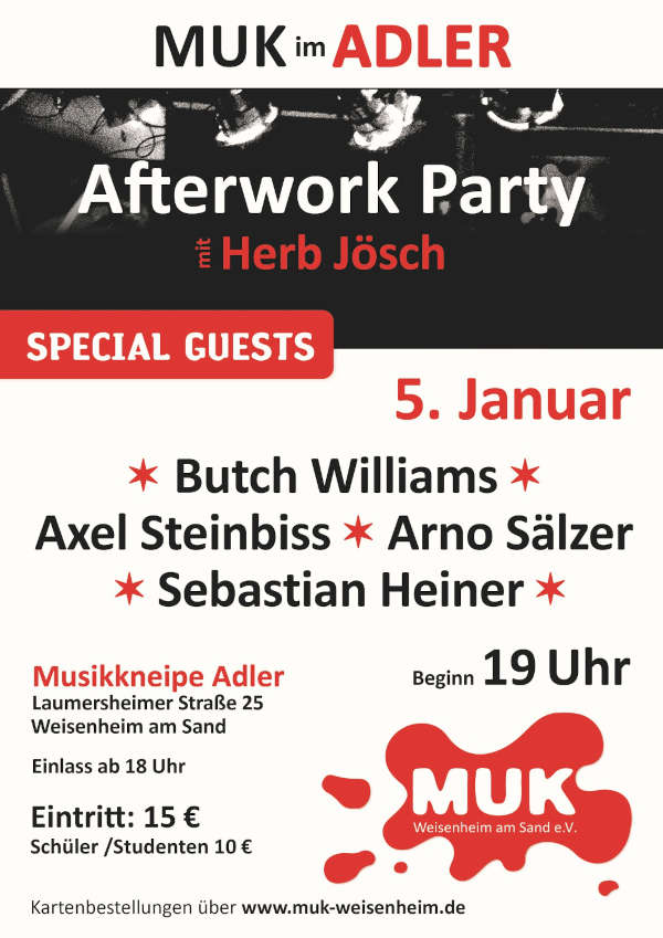 MUK Afterworkparty am 05. Januar 2024 in Weisenheim am Sand