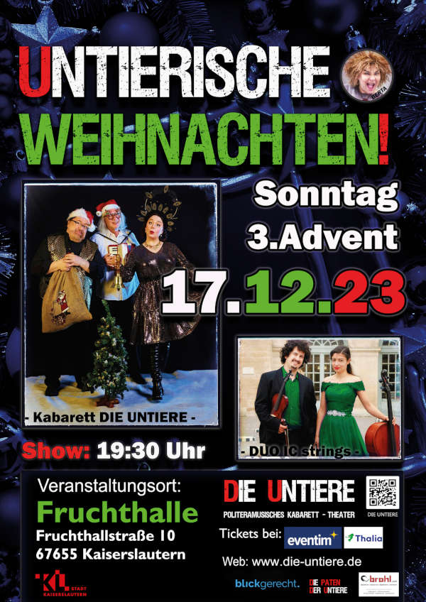 "UNTIERischE Weihnachten!" am 17. Dezember 2023 in Kaiserslautern