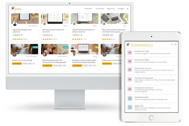 fobizz Fortbildungen und Tools (Quelle: fobizz)