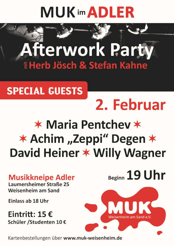 MUK Afterworkparty am 02. Februar 2024 in Weisenheim am Sand