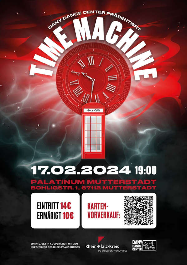 Dany Dance Center präsentiert Tanztheaterstück „Time Machine“ am 17. Februar 2024 in Mutterstadt