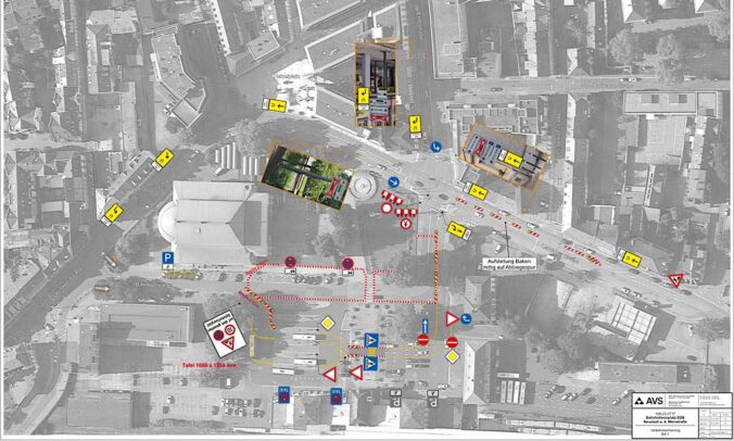 Überblick Verkehrsführung (Quelle: Stadtverwaltung Neustadt)