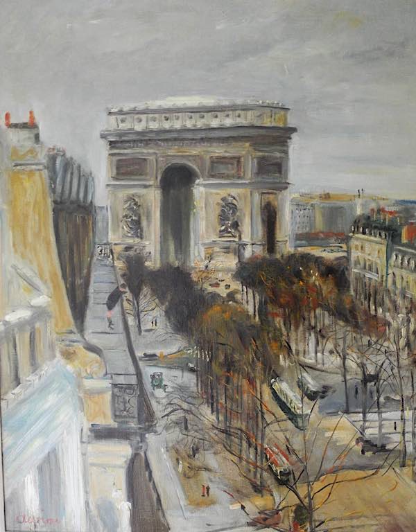 Lucien Adrion „Arc de Triomphe“ auf Leinwand um 1925 (Foto: Bentz)