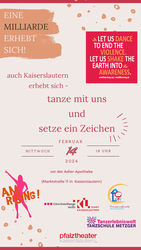 One Billion Rising (Quelle: Stadt Kaiserslautern)
