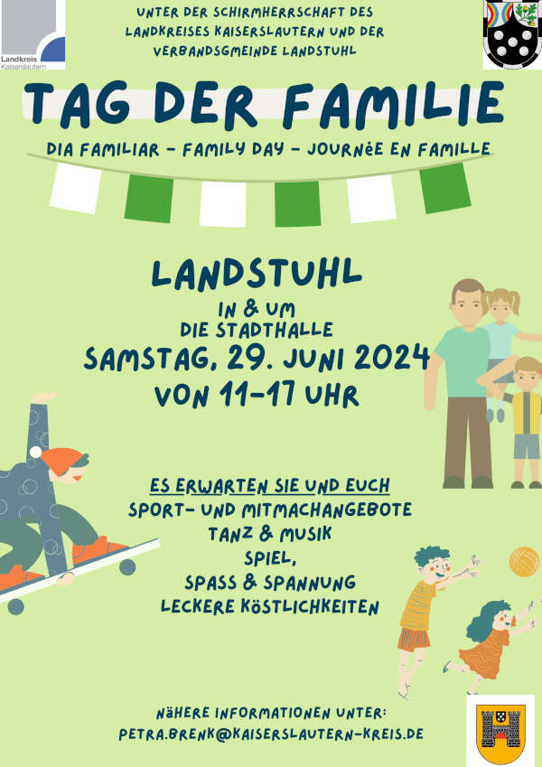 Tag der Familie des Landkreises Kaiserslautern am 29. Juni 2024 in Landstuhl