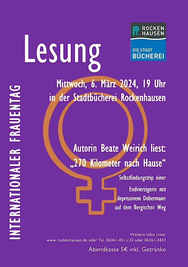 Lesung zum Weltfrauentag am 06. März 2024 in Rockenhausen
