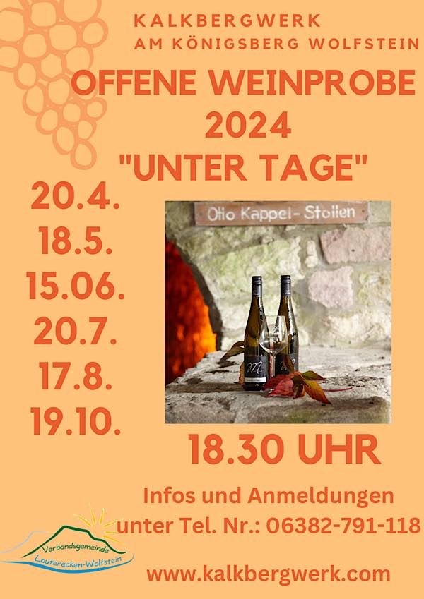 Offene Weinproben (Quelle: VG Lauterecken-Wolfstein)