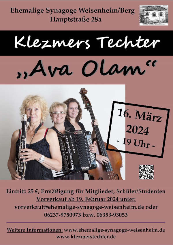 Konzert Klezmers Techter Ava Olam