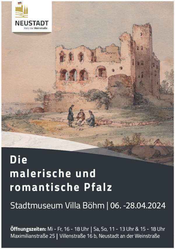 Flyer Ausstellung Malerische Pfalz