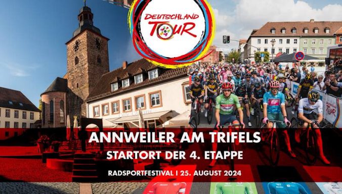 Schlussetappe der Deutschland Tour beginnt am 25. August 2024 in Annweiler am Trifels