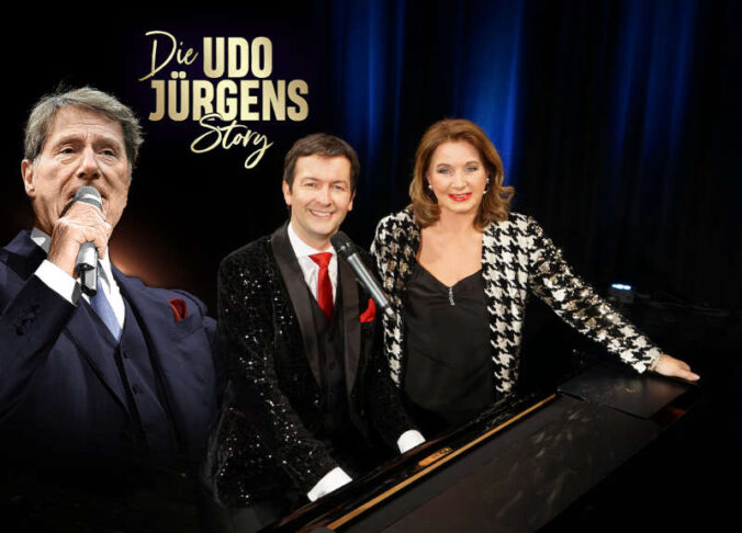 Die Udo Jürgens Story mit Gabriela Benesch und Alex Parker (Foto: Erich Furrer mit Udo-Jürgens-Foto)