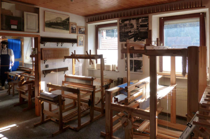 Bereit für Besucher und Webschüler, das Webermuseum in Lindenberg (Foto: Gerald Lehmann)