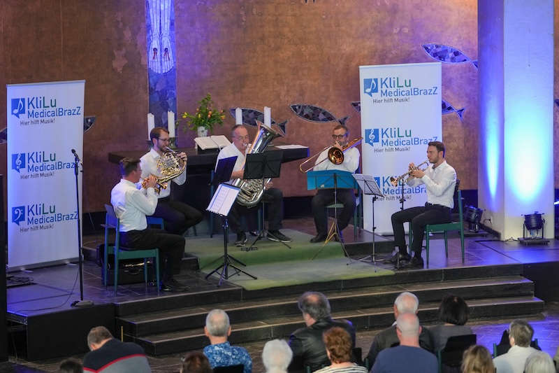 KliLU Medical BrazZ am 14.04.2024 in der Friedenskirche Ludwigshafen (Foto: Holger Knecht)