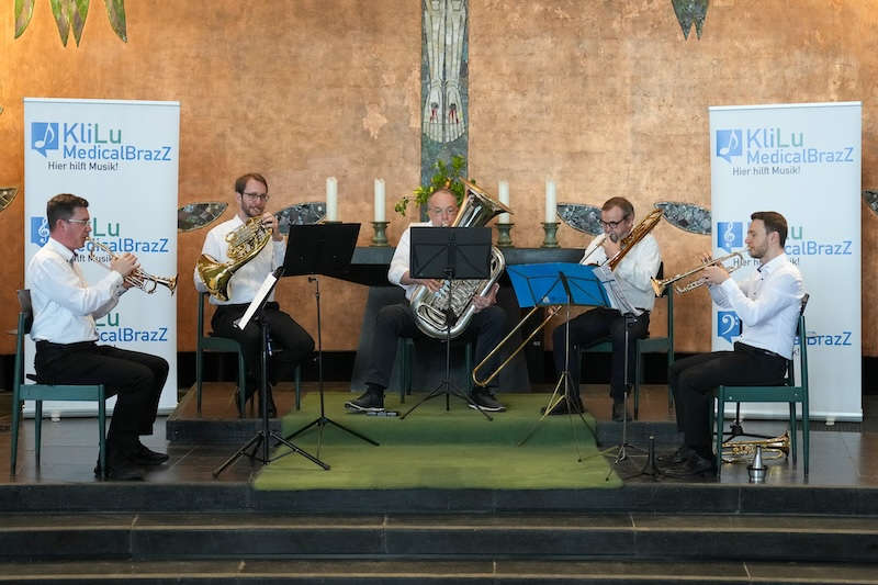 KliLU Medical BrazZ am 14.04.2024 in der Friedenskirche Ludwigshafen (Foto: Holger Knecht)