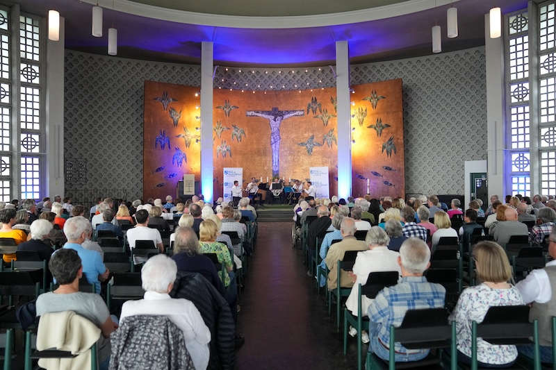 KliLU Medical BrazZ am 14.04.2024 in der Friedenskirche Ludwigshafen (Foto: Holger Knecht)