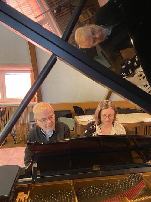 Wolfgang-Müller-Steinbach und Olga Tkachenko-Orkin (Foto: Musikschule Frankenthal)