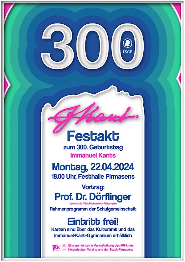 Festveranstaltung zum 300. Geburtstag Immanuel Kants