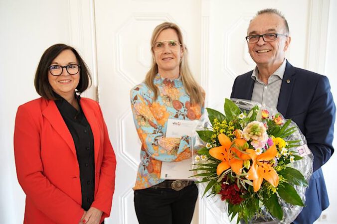 v.l.: Iris Fleisch, Marijana Scherrer und Dr. Fritz Brechtel (Foto: KV Germersheim, mda)