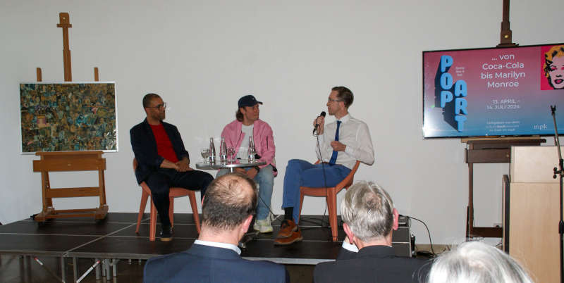 Stadtratsmitglied Raymond Germany, Benjamin Košar , Leiter der Vermittlung, und Kurator Dr. Sören Fischer (Fotos: Bezirksverband Pfalz) (Foto: Bezirksverband Pfalz)