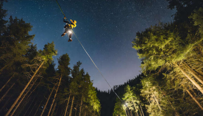 Midnight Zipping (Foto: Ziplinepark Elmstein)