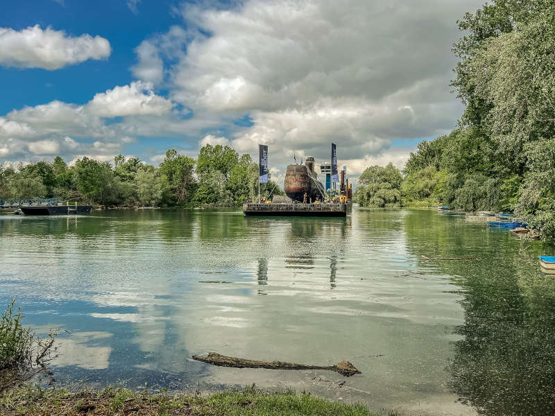 Danach warten auf dem Rhein, Neckar und durch die engen Orte des Kraichgaus diverse Herausforderungen auf die Transporteure. (Quelle: TMSNHSP)