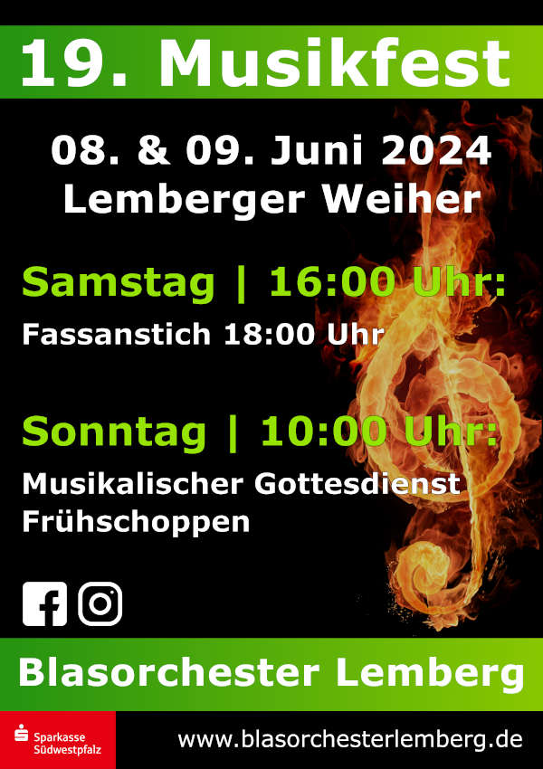 19. Musikfest 2024 Plakat