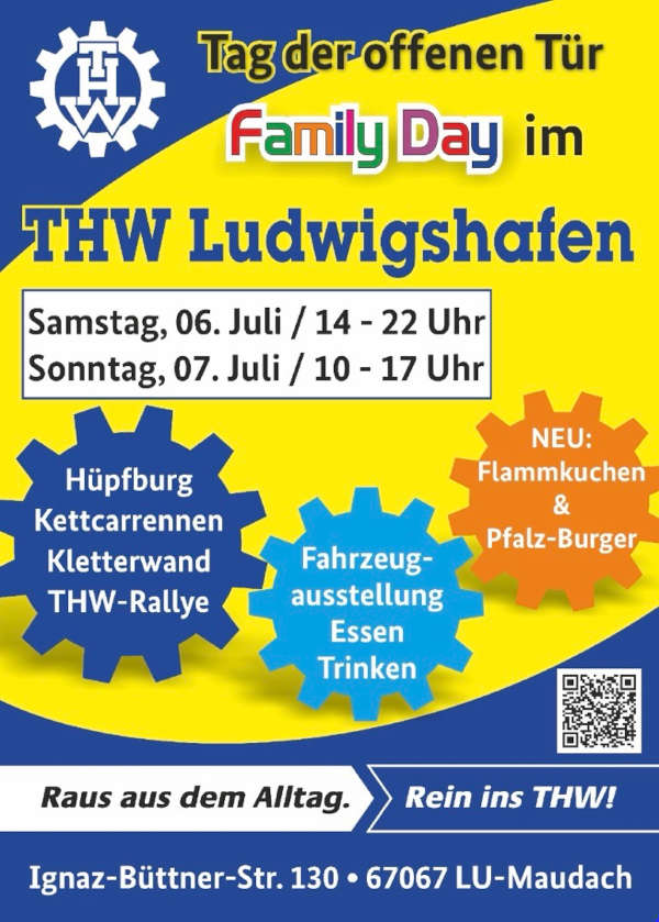 Tag der offenen Tür im THW Ludwigshafen am 06. und 07. Juli 2024
