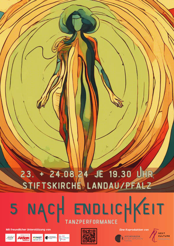 5 nach Endlichkeit – Tanz, Orgel, Gesang, Lichtkunst am 23. und 24. August 2024 in Landau