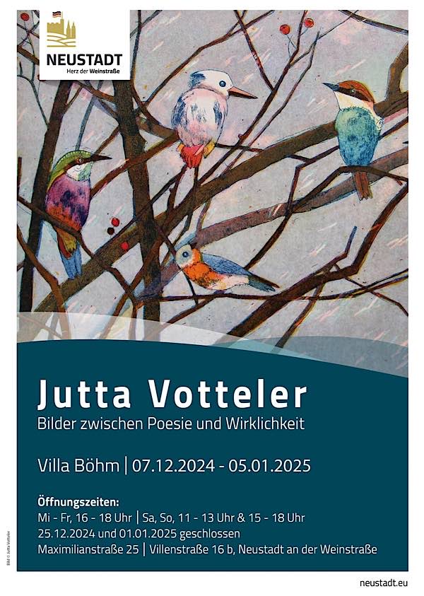 Ausstellung von Jutta Votteler (Quelle: Stadt Neustadt an der Weinstraße)