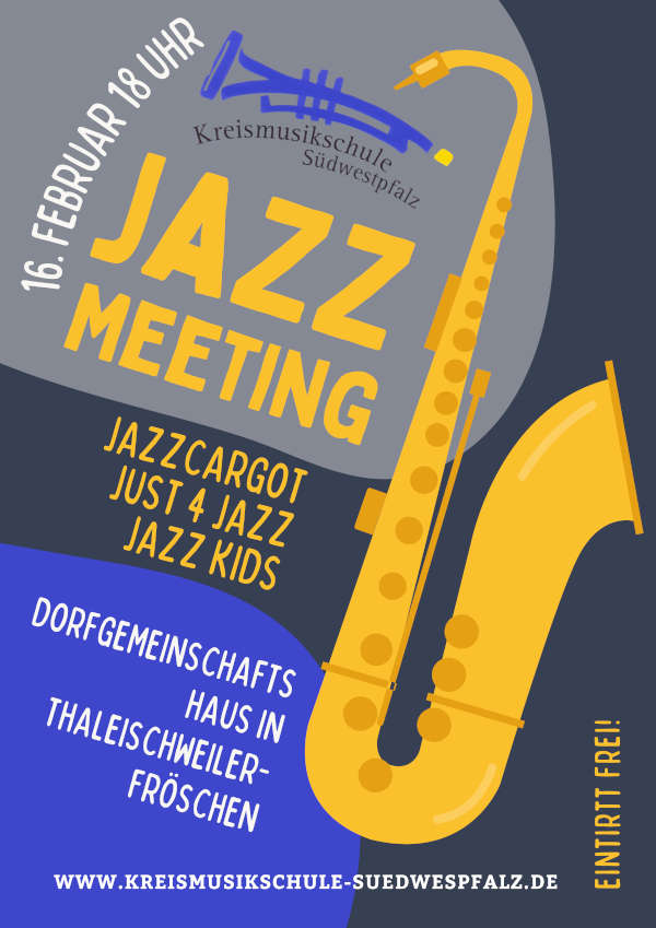 Jazzmeeting der Kreismusikschule Südwestpfalz im Februar 2025 in Thaleischweiler-Fröschen