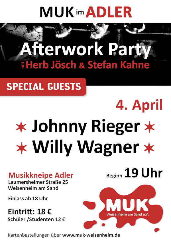 MUK-Afterworkparty im April 2025 in Weisenheim am Sand