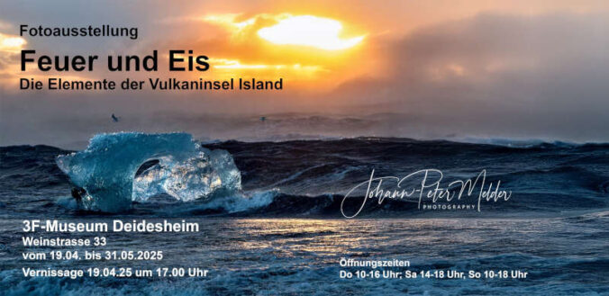 Fotoausstellung "Feuer und Eis" im April und Mai 2025 in Deidesheim