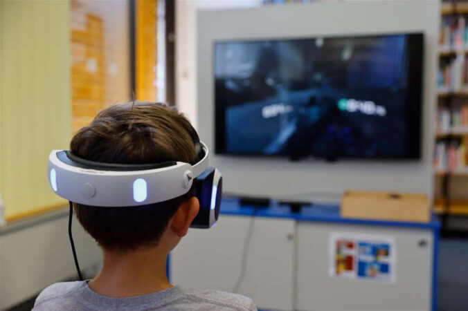 Virtual Reality Brille (Quelle: PressestelleFT/Foto: Torsten Zimmermann)