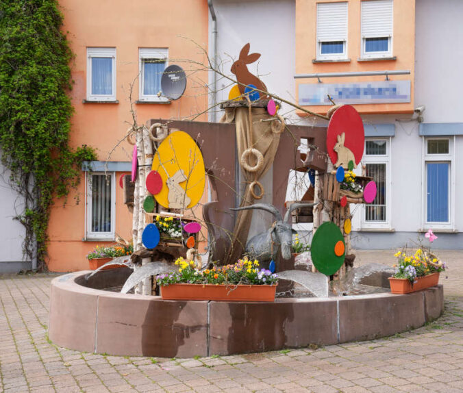 Osterbrunnen 2025 in Lambrecht (Foto: Holger Knecht)