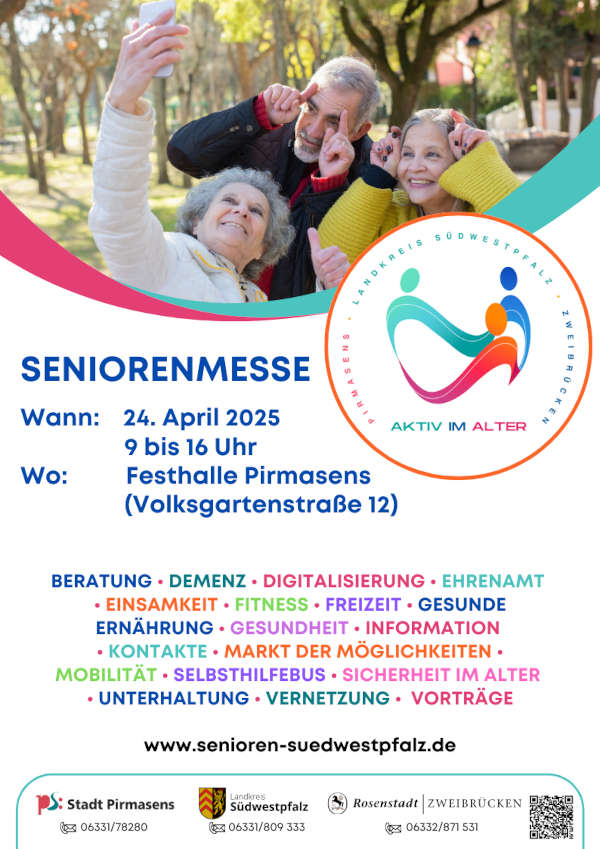 Seniorenmesse „Aktiv im Alter“ im April 2025 in Pirmasens