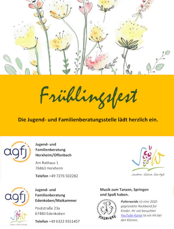Frühlingsfeste in den Jugend- und Familienberatungsstellen im Mai 2025 in Edenkoben und Herxheim