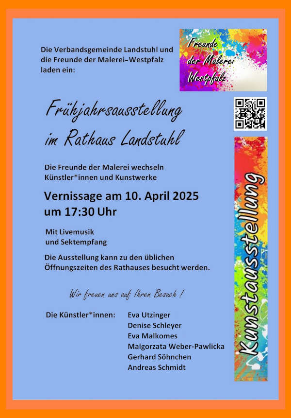 Frühjahrsausstellung von April bis Oktober 2025 im Rathaus Landstuhl