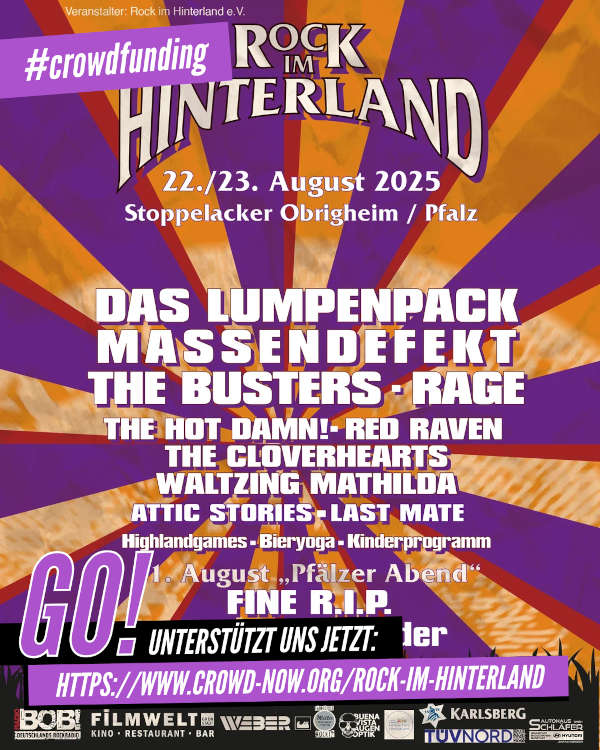 Crowdfunding für das Festival "Rock im Hinterland" 2025 in Obrigheim gestartet