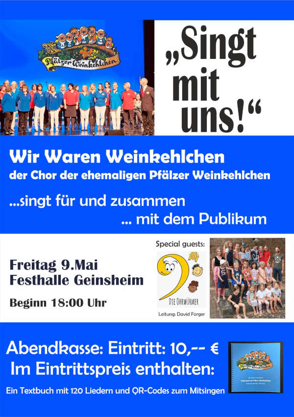 "Singt mit uns!" im Mai 2025 in Neustadt an der Weinstraße