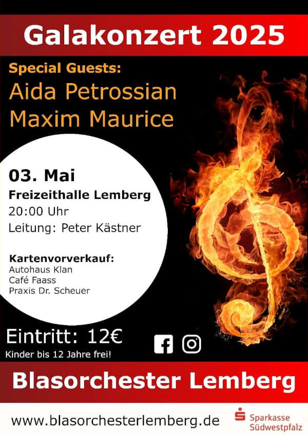 Galakonzert 2025 des Blasorchesters Lemberg im Mai 2025 in Lemberg