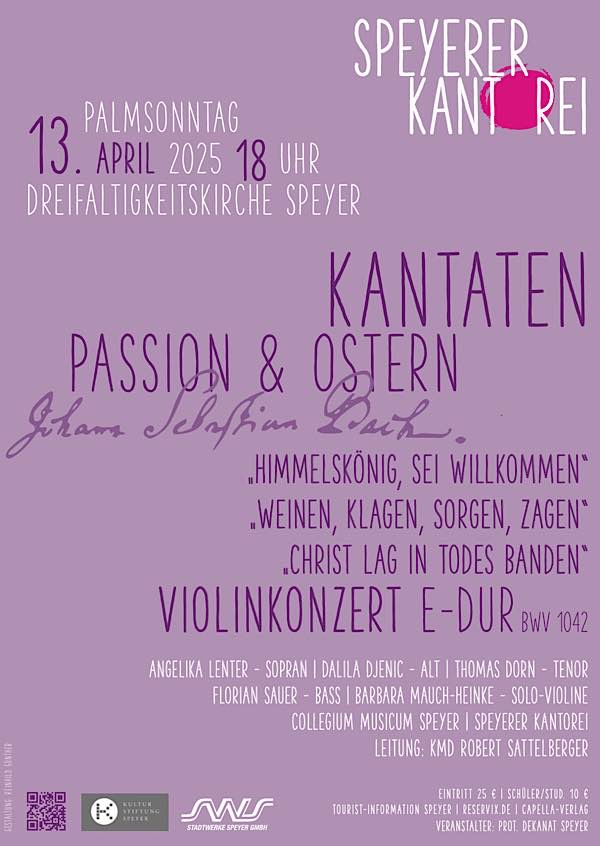 Bach-Oratorium für Passion und Ostern im April 2025 in Speyer
