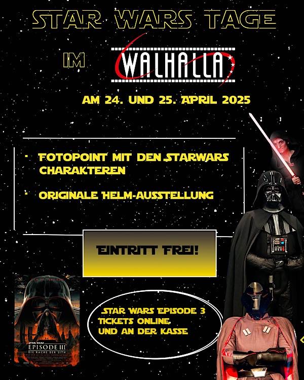 Star Wars Tage 2025 im April im Walhalla Kino Pirmasens