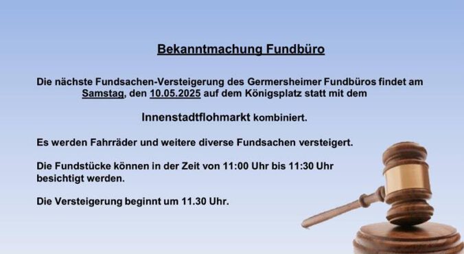 Innenstadt-Flohmarkt im Mai 2025 auf dem Germersheimer Königsplatz