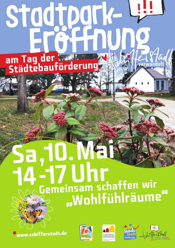 zielle Eröffnung des neuen Stadtparks Schifferstadt im Mai 2025