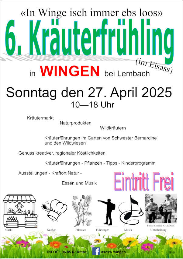 Französisch-Deutsches Kräuterfest im April 2025 in Wingen