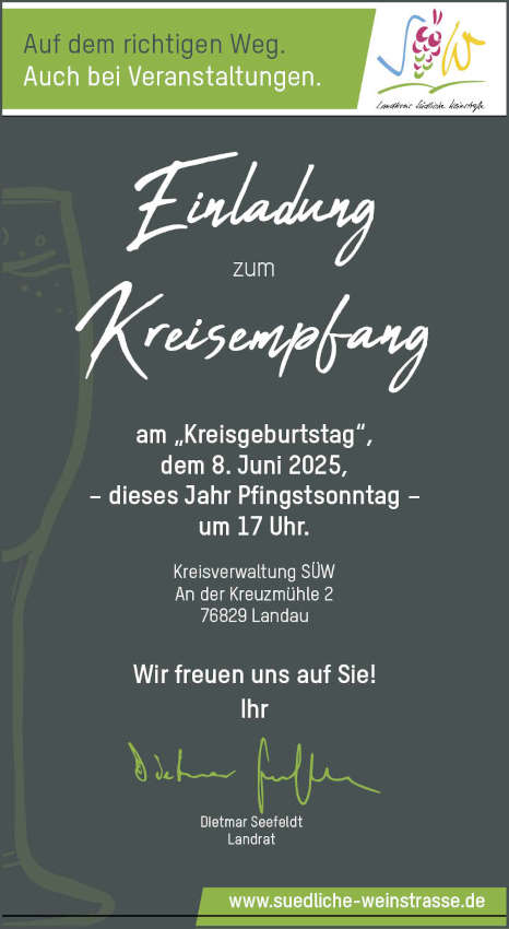Kreisempfang SÜW im Juni 2025 in Landau